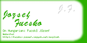 jozsef fucsko business card
