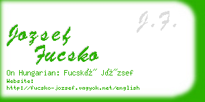jozsef fucsko business card